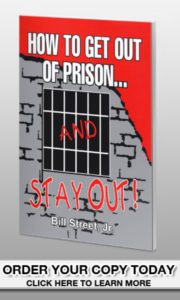 A book cover with the words " of prison and stay out !"